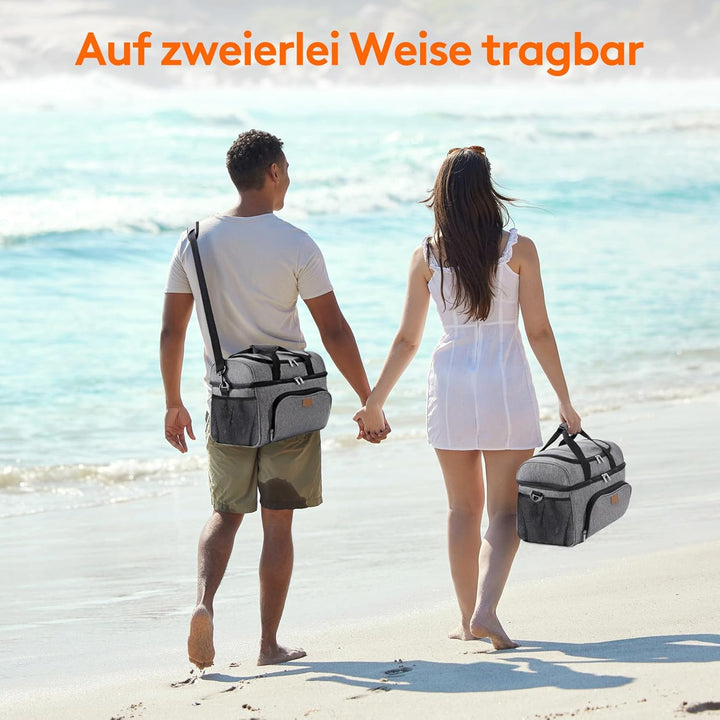Lifewit Grosse Kühltasche 23L, Kühlbox Faltbar, Isolierte Lunch Tasche, Leichte, Tragbare Kühltasche