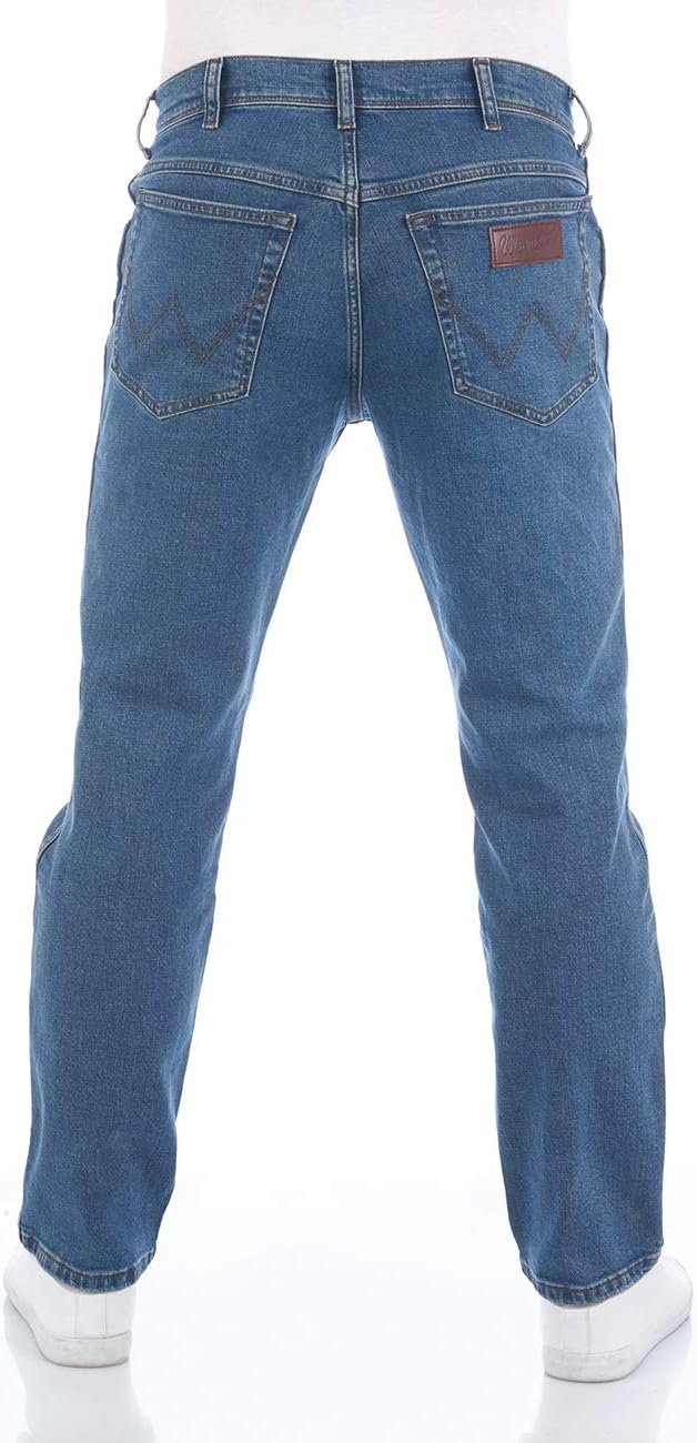 WRANGLER Herren Jeans Regular Fit Texas Stretch Hose Authentic Straight | Jeanshose Denim Baumwolle