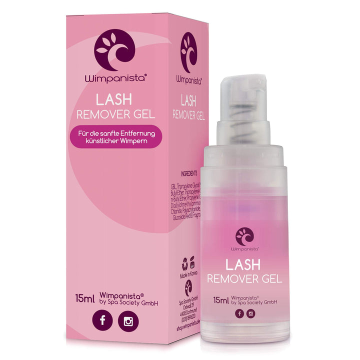 Wimpanista® Lash Remover Gel für die Wimpernverlängerung. Entferner von Einzelwimpern und Wimpernkle