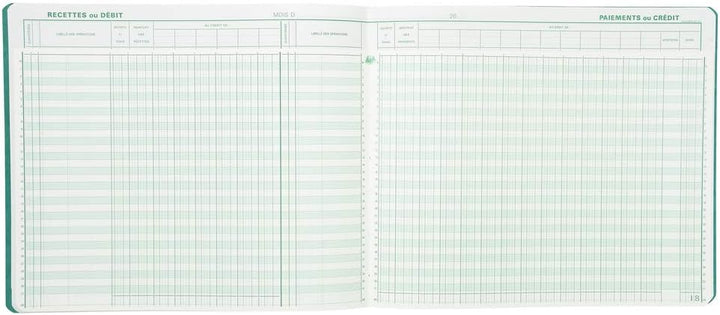 EXACOMPTA Spaltenbuch "2 libellÈs", 20 Spalten auf VE = 1