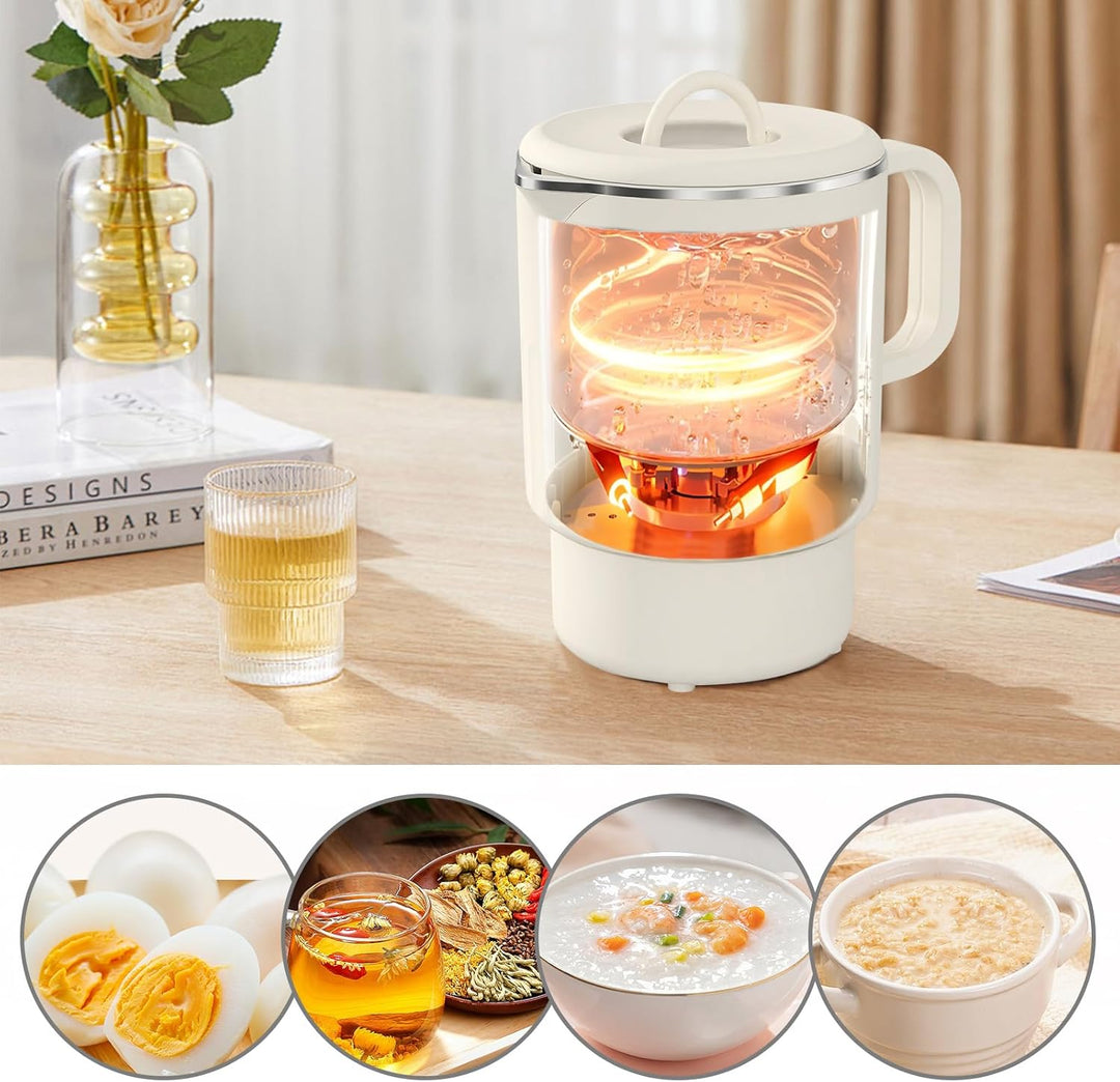 Faltbarer Wasserkocher 1L: 600W Edelstahl Reise Wasserkocher Camping, BPA-freier Elektrischer Wasser
