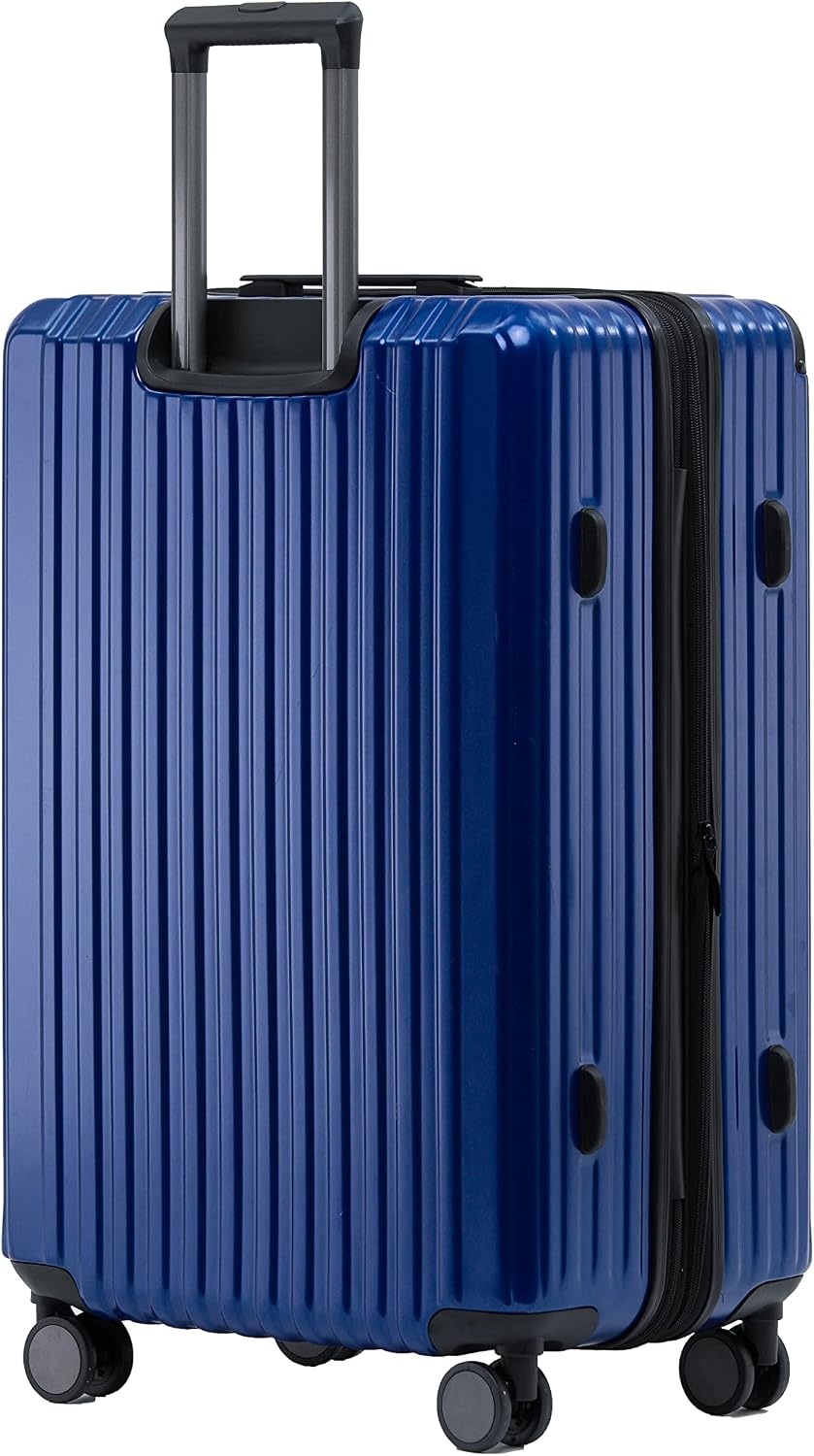 M816 TSA-Schloss Koffer Reisekoffer Trolley Kofferset Hardschale Boardcase (Diamondblau, Mittler Kof