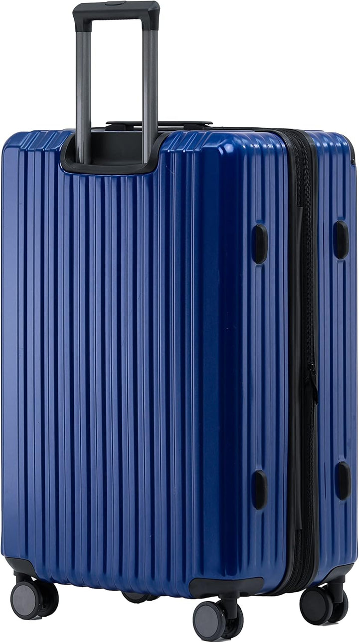 M816 TSA-Schloss Koffer Reisekoffer Trolley Kofferset Hardschale Boardcase (Diamondblau, Mittler Kof
