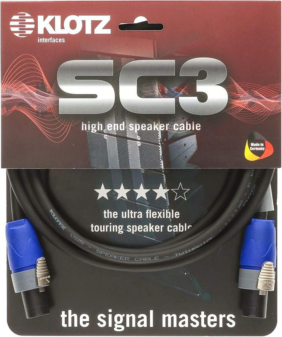 Klotz Prime Speakon, 10m · Lautsprecherkabel