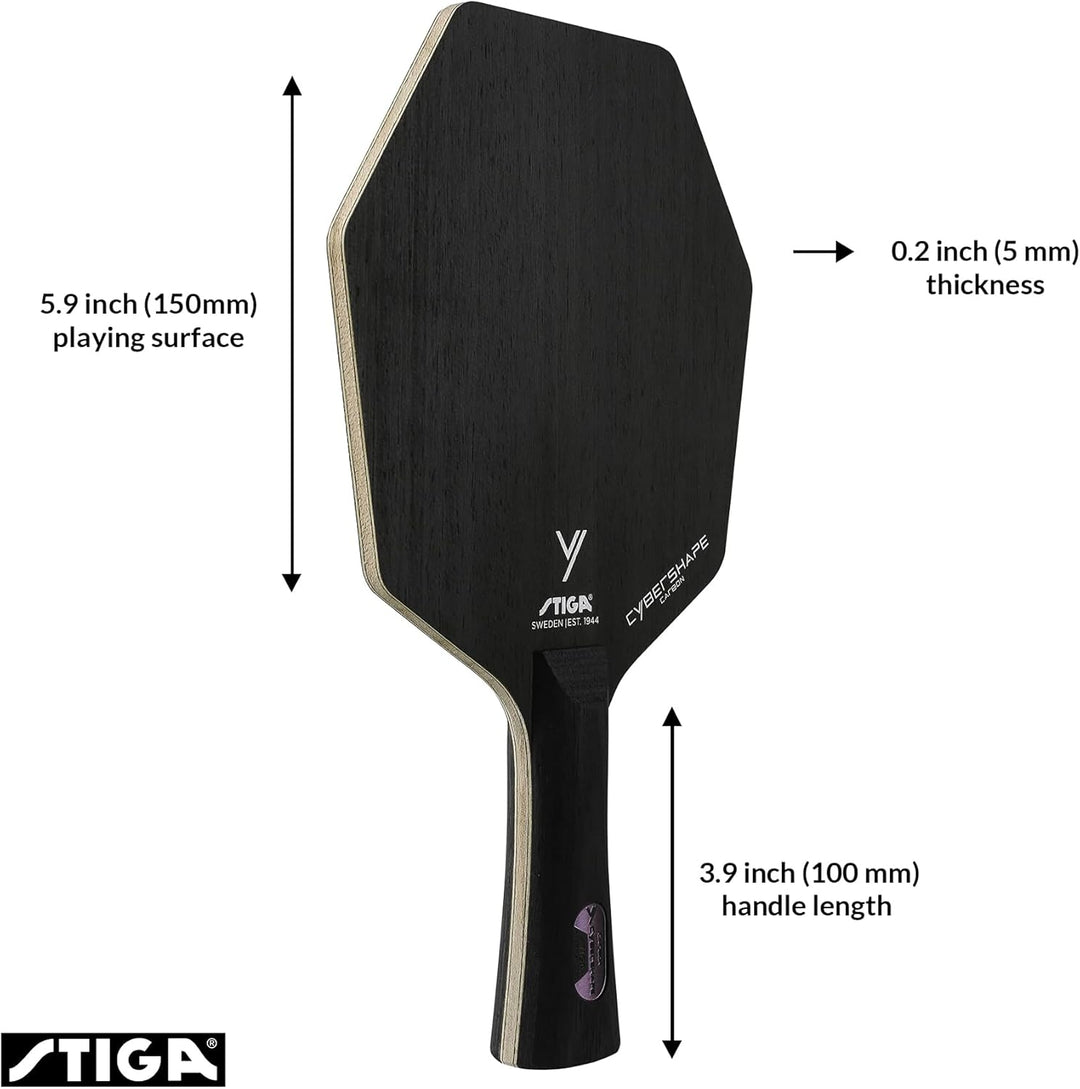 Stiga Cybershape Carbon Professionelles Tischtennisholz – Neuer Revolutionärer Profi Tischtennisschl
