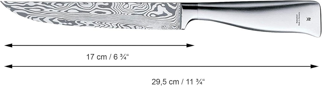 WMF Grand Gourmet Messerset 3teilig, Made in Germany, 3 Damastmesser geschmiedet, Damaststahl 120-la