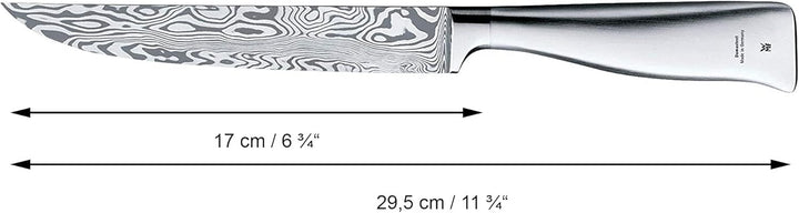WMF Grand Gourmet Messerset 3teilig, Made in Germany, 3 Damastmesser geschmiedet, Damaststahl 120-la