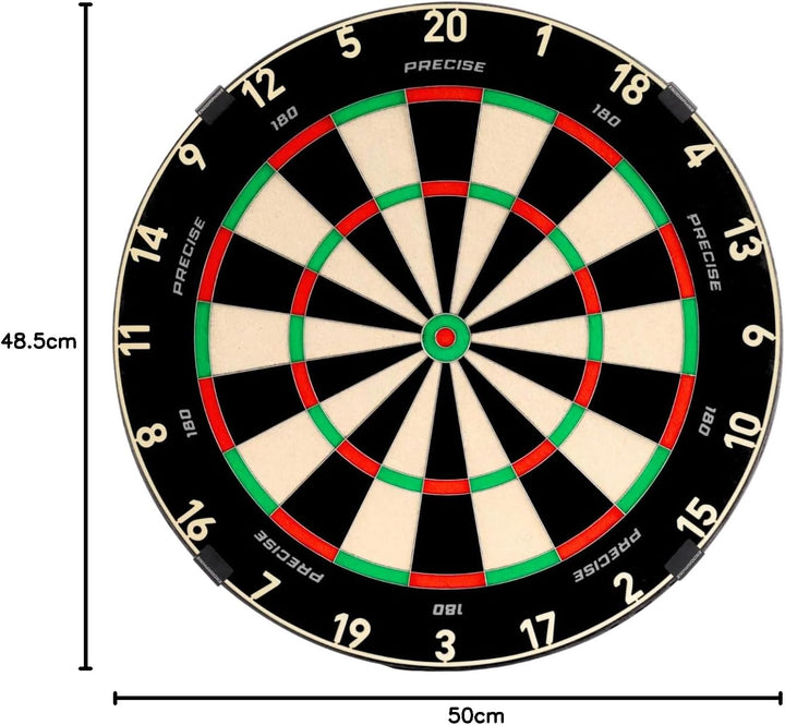 Dartboard Endorphine - Premium Dartboard mit One Piece Zahlenring - 18 Farben - Dartscheibe Nummernr