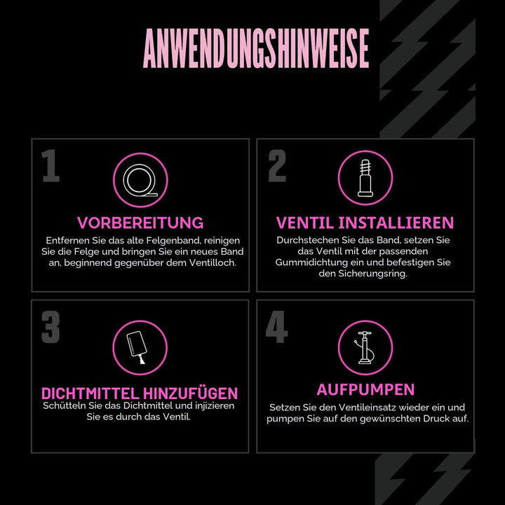 Muc-Off Unisex Ultimate Setup-Kit Für Tubeless-Ready Fahrräder, Strasse/Kies/CX 60 mm Strasse/Kies,