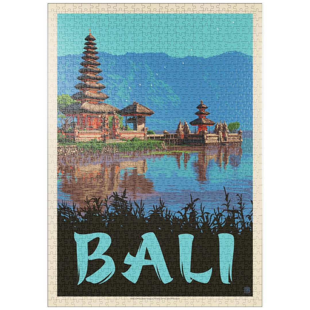 Bali: EIN Atemberaubendes tropisches Paradies, Vintage Poster - Premium 1000 Teile Puzzle - MyPuzzle