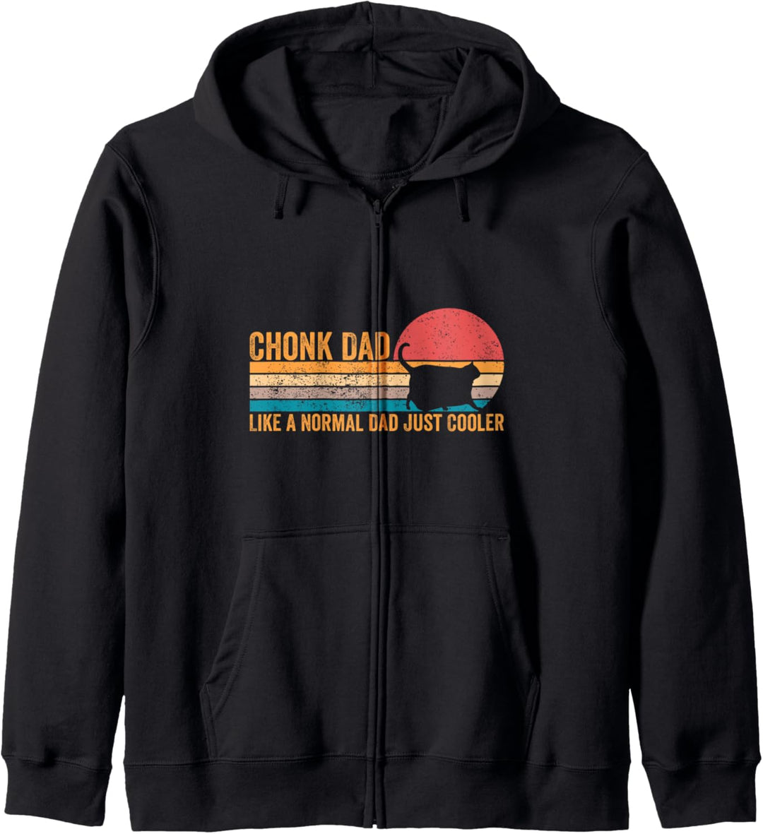 Chonk Meme Cat Chonk Dad Wie ein normaler Vater einfach cooler Kapuzenjacke