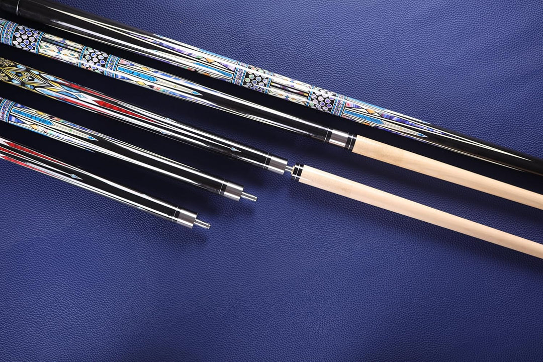 58 Inch13mm 19oz/20oz Maple Billiard Stick Pool Cue Set, Canadian Maple Professional Billiard Pool C