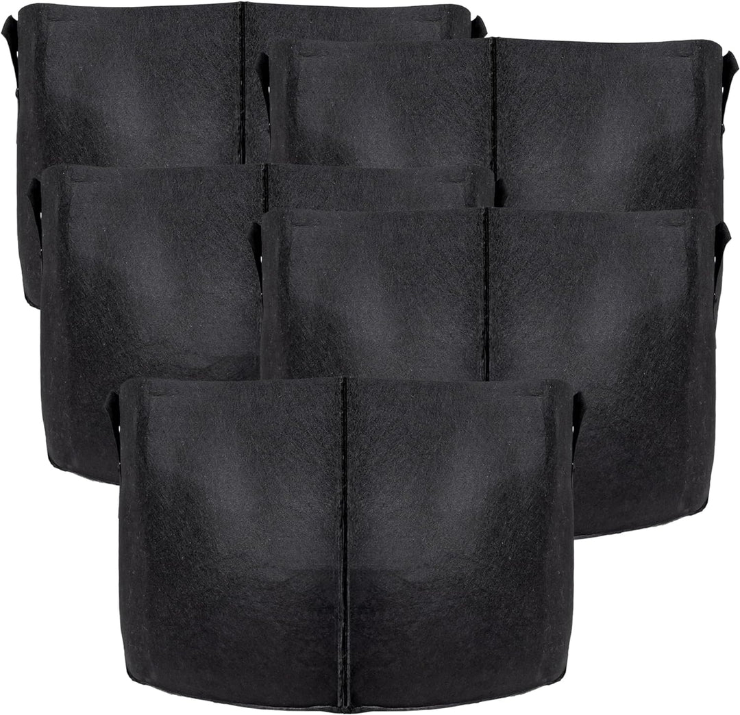 INTIRILIFE 5X Vlies Pflanzsack in 113 Liter - 30 Gallon - 60 x 40 cm – Pflanzen Übertopf aus Vliesst