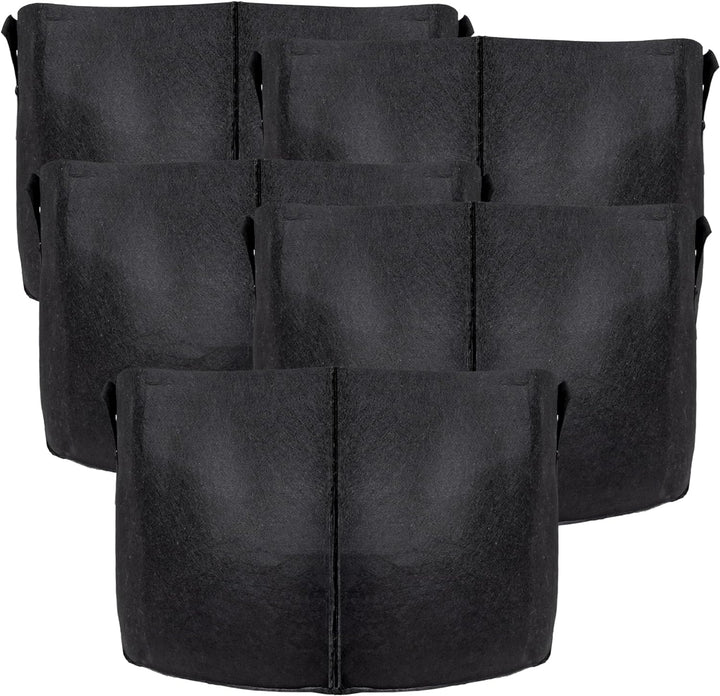 INTIRILIFE 5X Vlies Pflanzsack in 113 Liter - 30 Gallon - 60 x 40 cm – Pflanzen Übertopf aus Vliesst