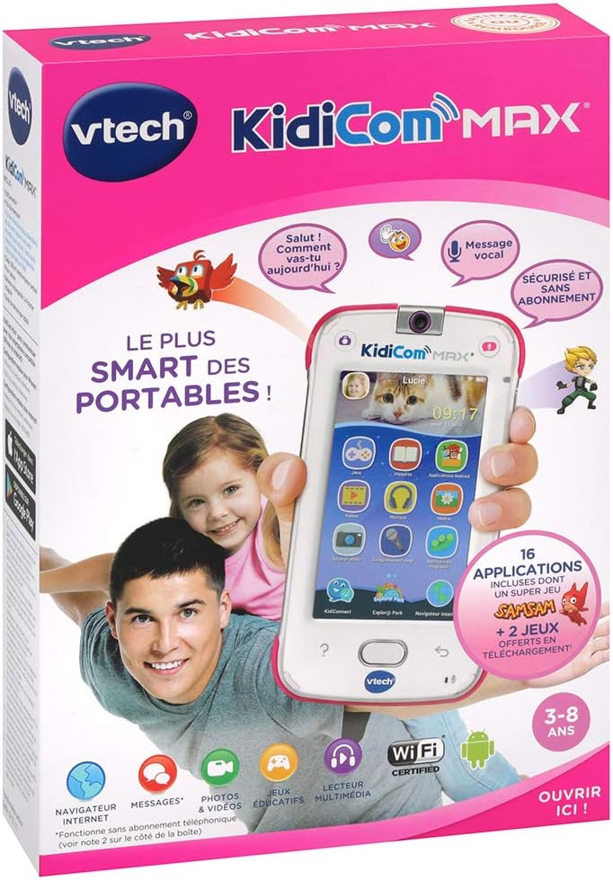 VTech – Kidicom Max. Sprache: Französisch Rose, Rose