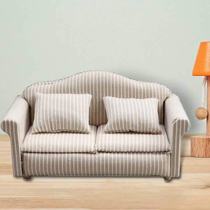 Puppenhaus Sofa, Miniatur Sessel, 1:12 Puppenhaus, Doppelsofa, Doppelsofa