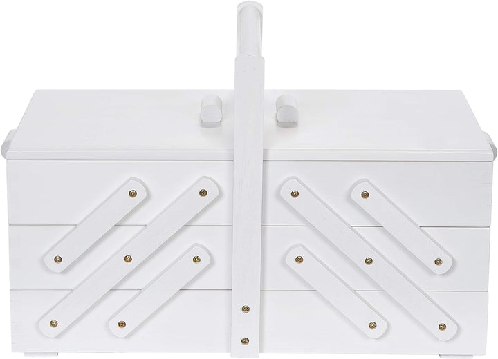 Prym 612581 Nähkasten/Nähkästchen Holz L, weiss
