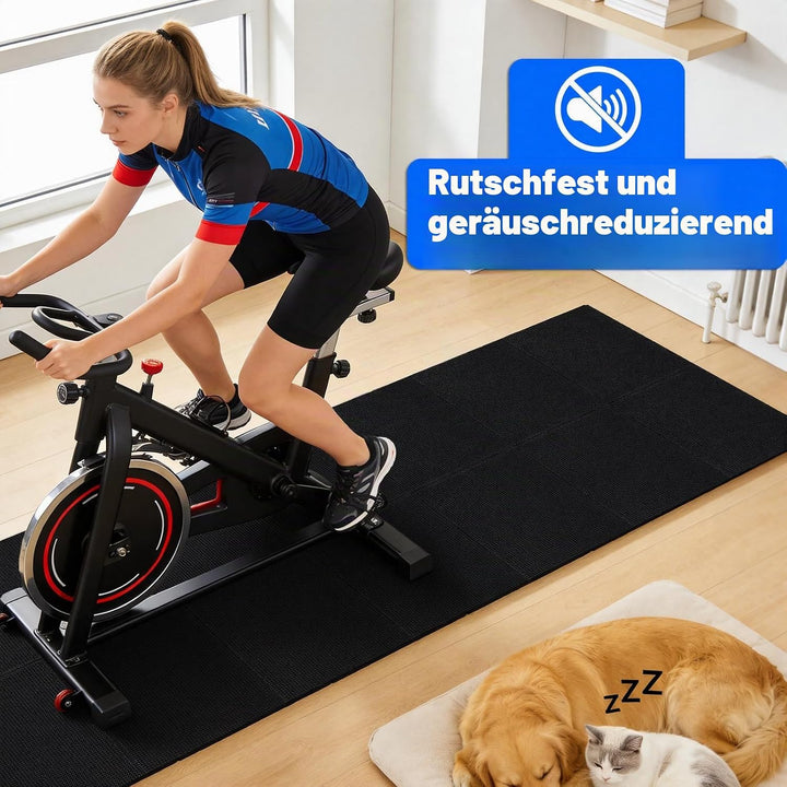 Faltbare Laufbandmatte, Bodenschutzmatte, Trainingsmatten für das Heimtraining, schützt Böden, geräu