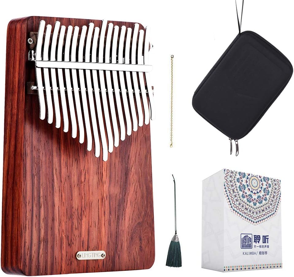 LingTing LT-K17A Kalimba Mbira Daumenklavier mit 17 Tasten