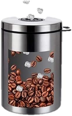 Edelstahl-Kaffeedose – Hält gemahlener Kaffee und Bohnen länger frisch – Behälter mit Datumsverfolgu