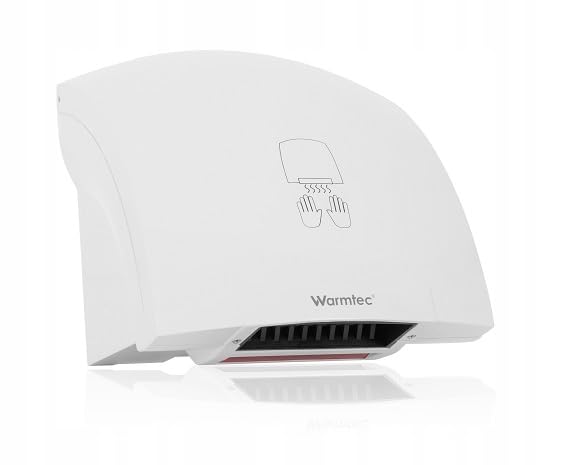 WARMTEC Händetrockner 2000W - 50 dB - Automatischer Elektrischer Handtrockner für Toiletten, Gewerbe