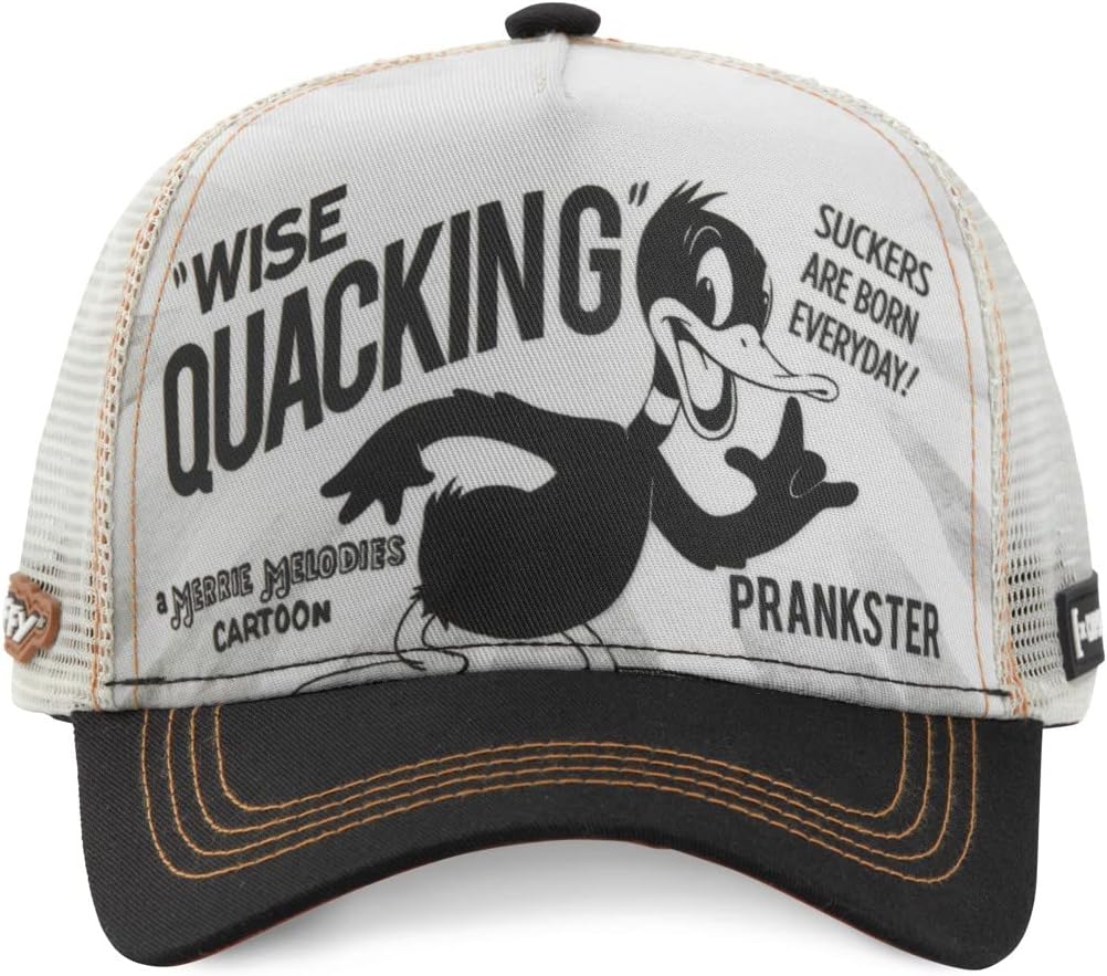 Capslab Joker DC Batman Black Trucker Cap, Beige