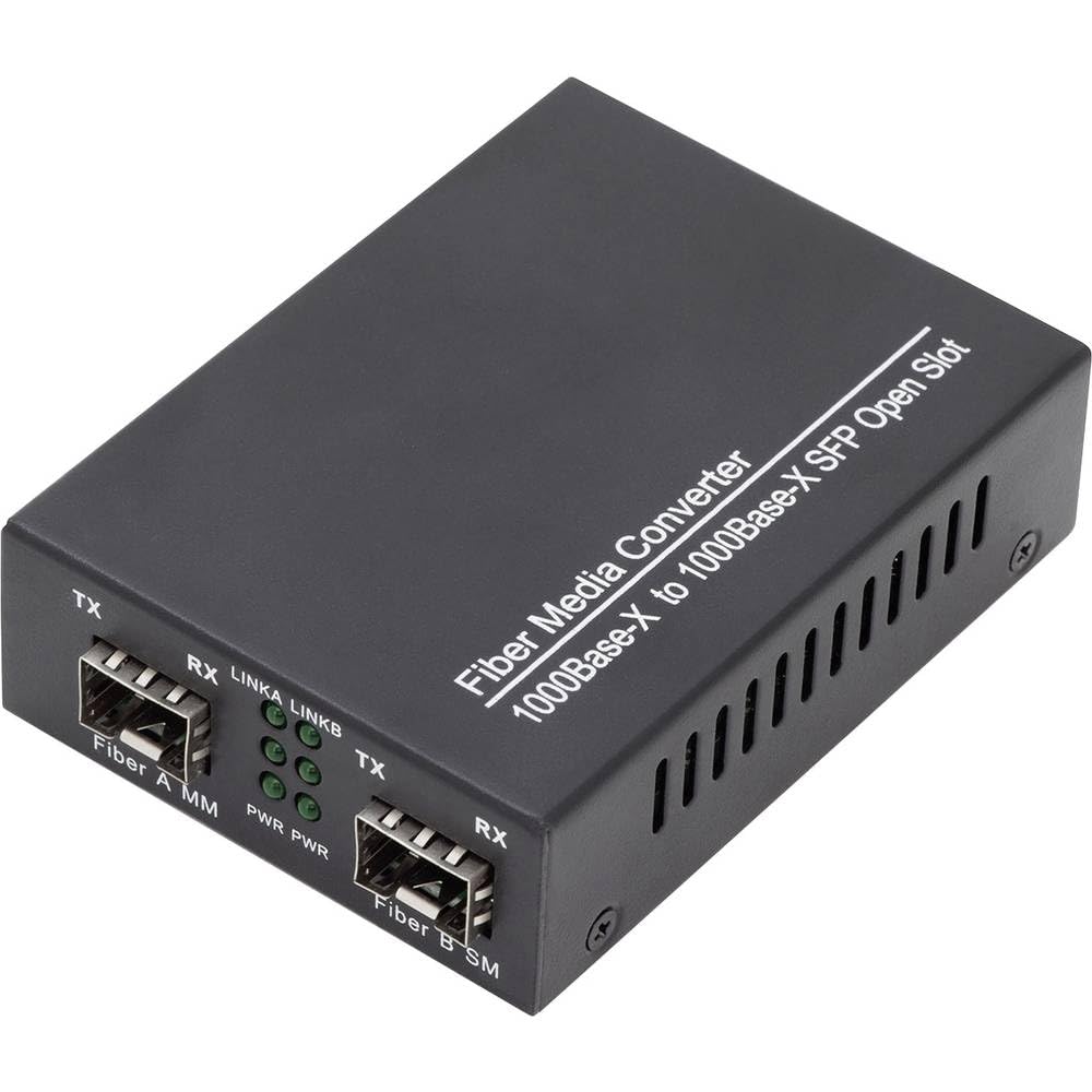 DIGITUS Medienkonverter - SFP Port - Gbit Ethernet - SFP / SFP - 100/1000Base-X - Multimode / Single
