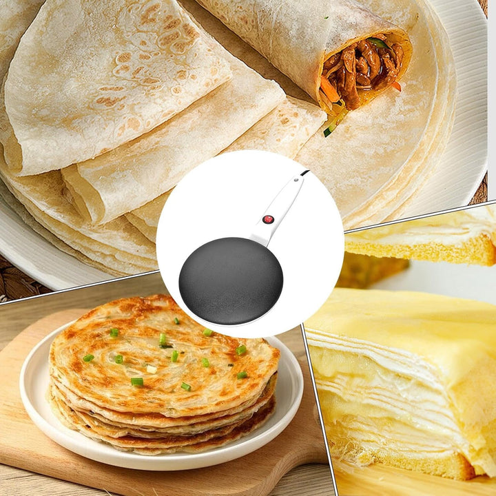 Instant-Crêpe-Maker, Crêpe-Maker, Crêpe-Grillpfanne, 7,8 Zoll automatische Temperaturregelung Instan