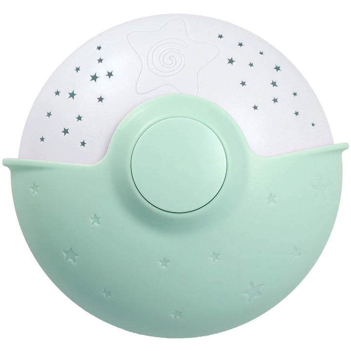 First Aid Only Schlummerlicht, Baby-Nachtlicht mit Sternenprojektor und Spieluhr mit Kinderliedern u
