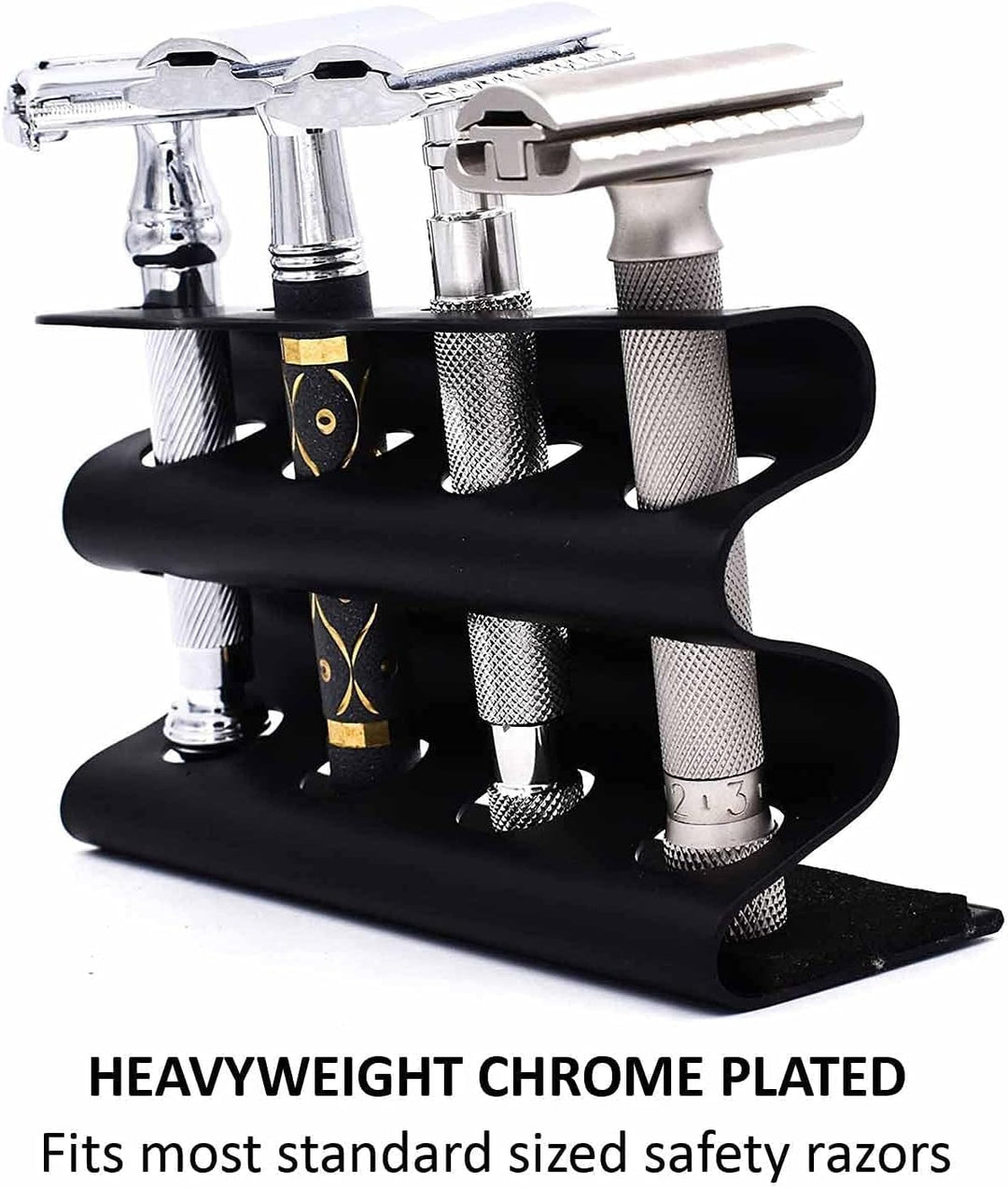 Parker Safety Razor Double Edge Safety Razor Stand - Hält Vier Razors - ideal für Parker, Merkur, Gi