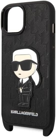 KARL LAGERFELD KLHCP14MSTKMK Hülle für iPhone 14 Plus 6,7" Schwarz hardcase Mono