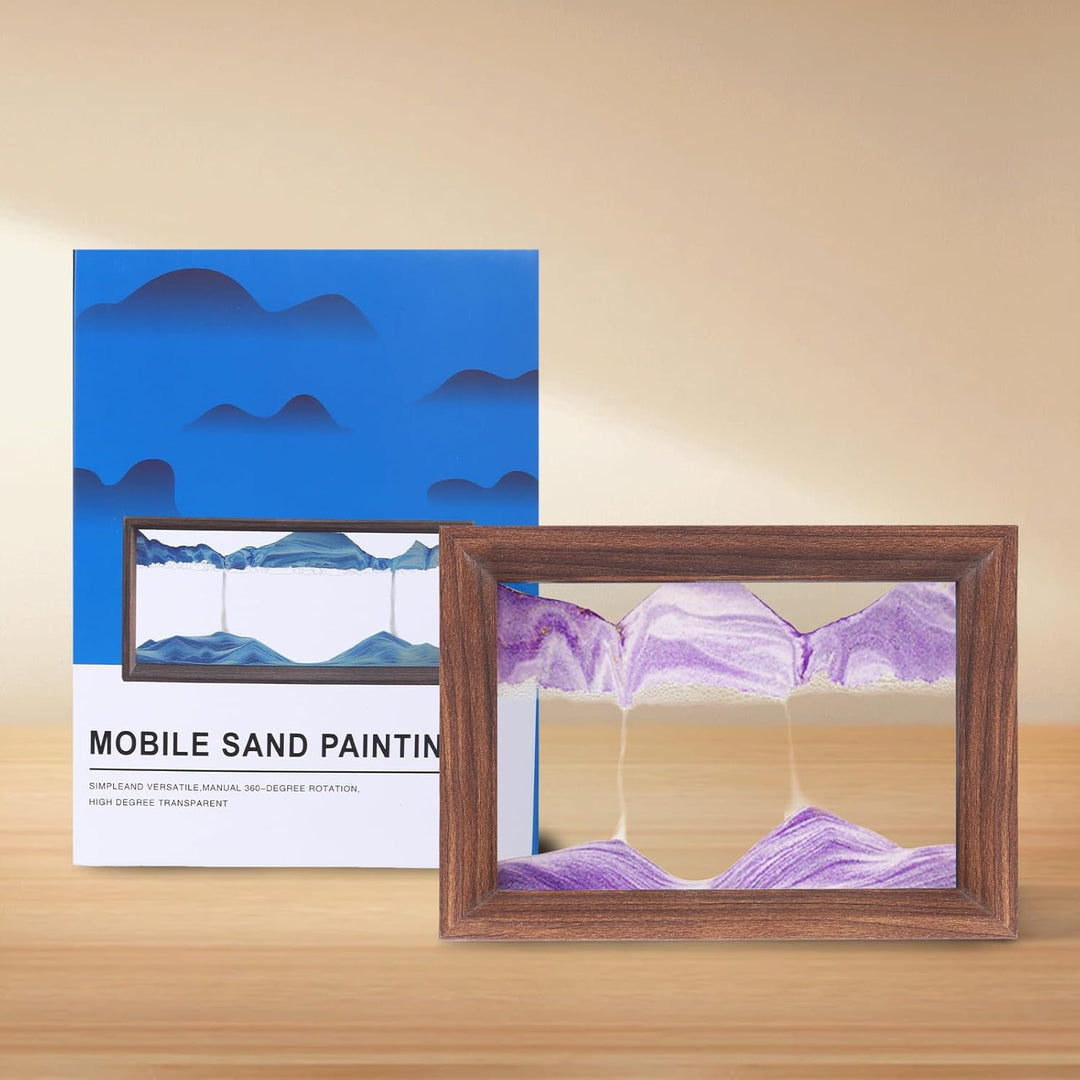 AzureLeap Sandbilder zum Drehen 3D Sandscape die Sandkunst in Tiefsee Fliessende Sandmalerei Sandbil