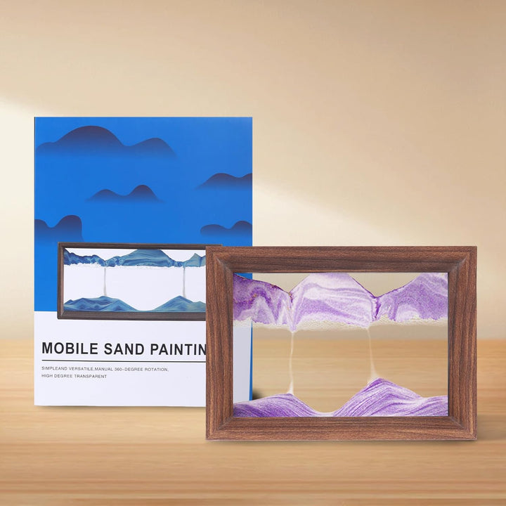 AzureLeap Sandbilder zum Drehen 3D Sandscape die Sandkunst in Tiefsee Fliessende Sandmalerei Sandbil