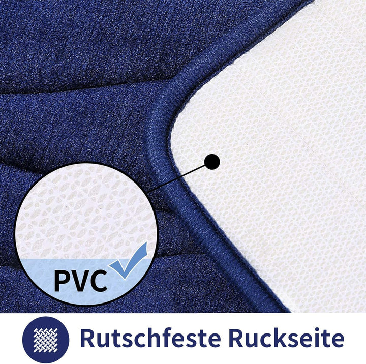 Homaxy Badematten Set 2 teilig Memory Foam Badezimmerteppich WC Vorleger mit Ausschnitt Set Saugfähi