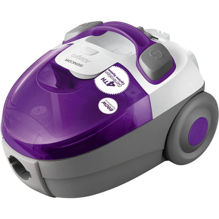 SENCOR SVC 512VT-EUE2 Staubsauger ohne Beutel (700 Watt, ECO Motor) grau / lila