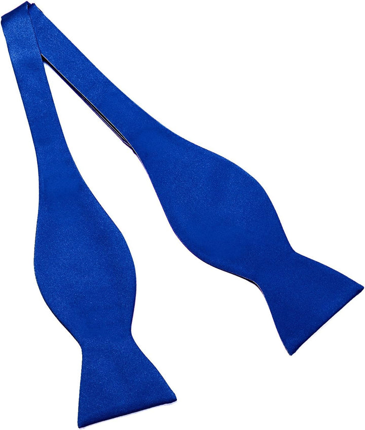 DonDon Herren Fliege zum Selberbinden Schleife Querbinder Blau, Blau