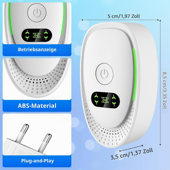 Plug in Negativ Ionen Luftreiniger, 4PCS Tragbare Air Purifier Ionizer Generator für Büro, Zimmer, P