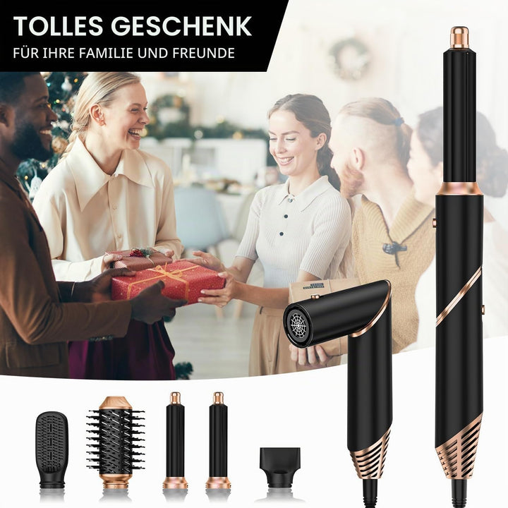 Airstyler 5 in 1 Hairstyler Haarstyler Ionen Föhn Luft Lockenstab Magic Styler Warmluftbürste Föhnbü
