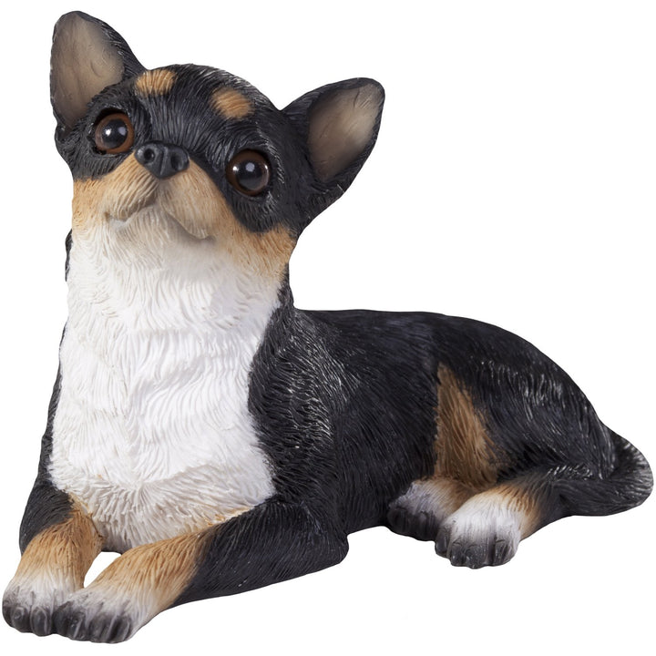Sandicast Skulptur, Harz, Mehrfarbig, S Size S Size Tri Chihuahua - liegend, S Size Tri Chihuahua -