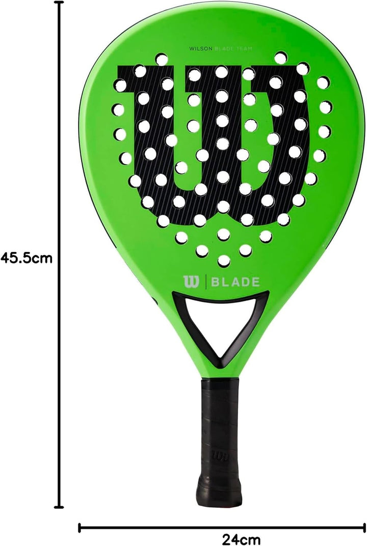 Wilson Padel-Schläger Blade Team v2, Fiberglas/Eva, 370 g Green, Green