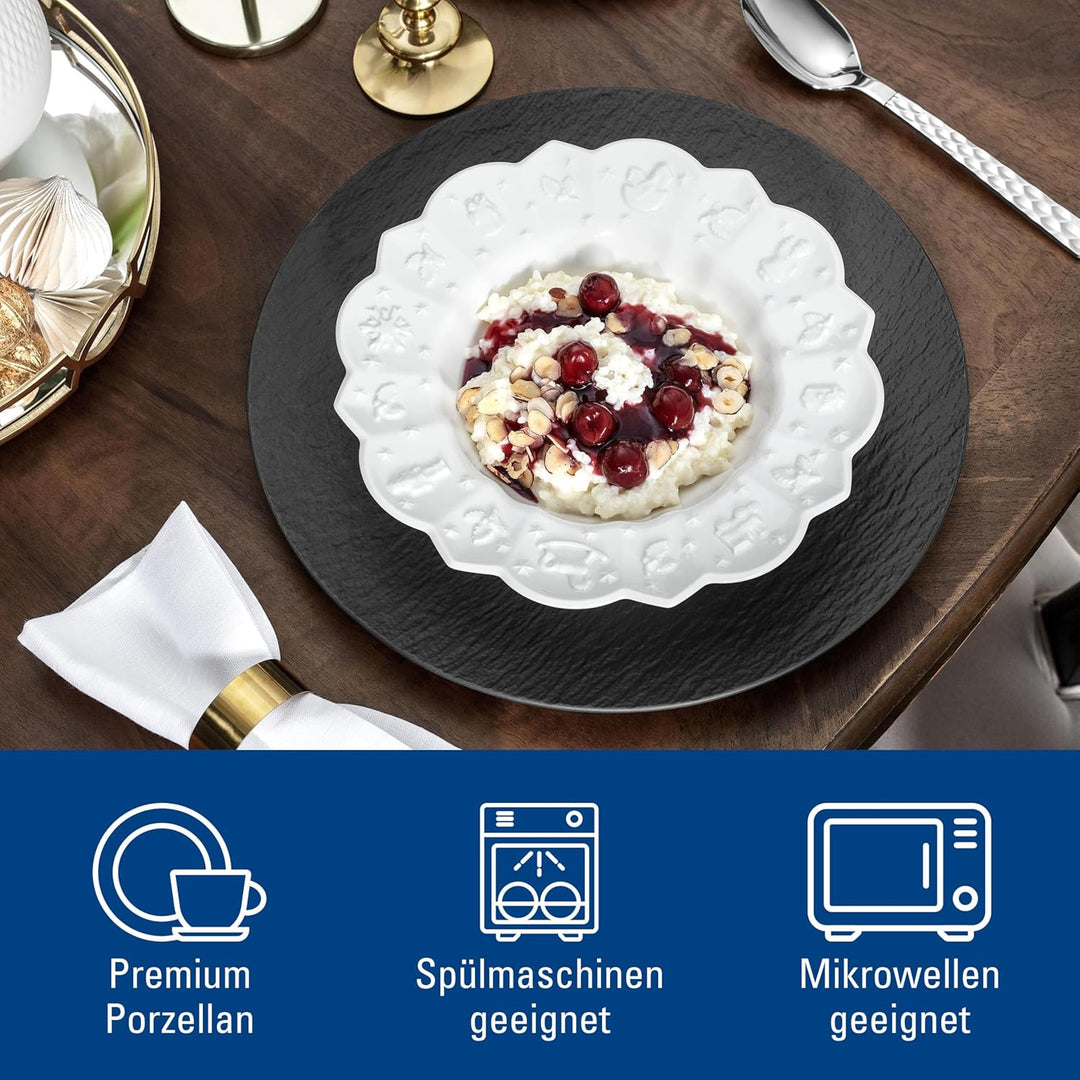 Villeroy & Boch Toys Delight Royal Classic Teller Tief, Weiss, 23,5 cm / 0,33 l Suppenteller, Suppen