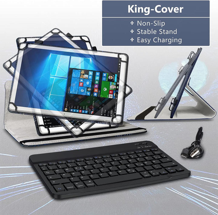 Tablet Hülle kompatibel mit Blackview Tab 20 16 15 13 12 11 10 Pro 9 8 8E Tasche Schutzhülle Bluetoo