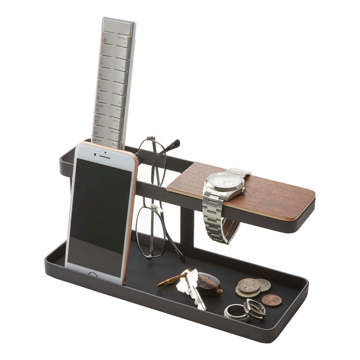 Yamazaki Tower Tisch-Organaizer, Stahl, Schwarz, One Size, Schwarz
