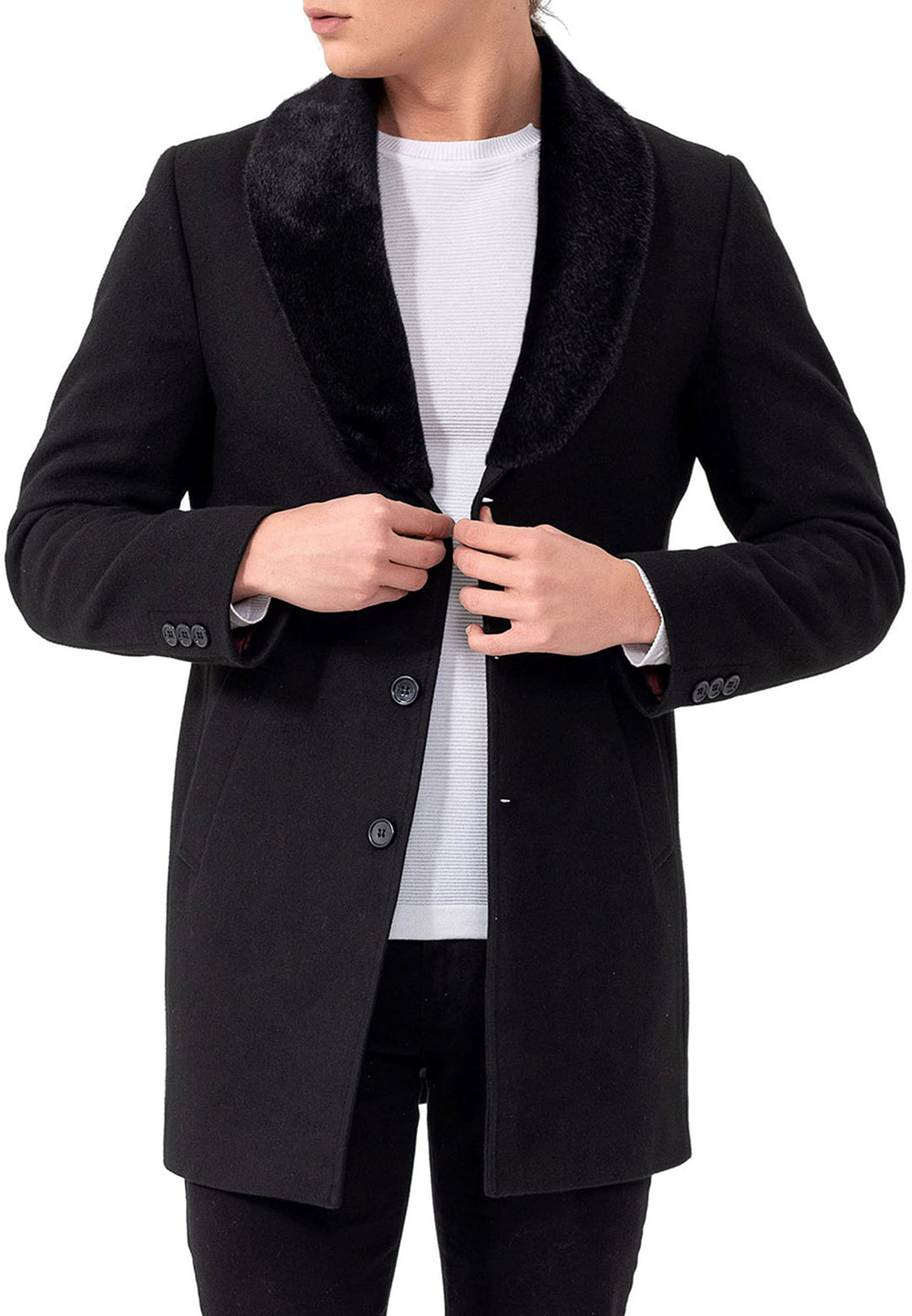 Red Bridge Herren Jacke Trenchcoat Mantel L Schwarz, L Schwarz