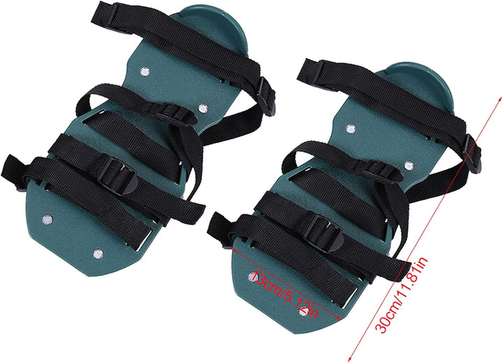 Yosoo Health Gear 1 Paar Rasenbelüfter-Sandalen, Robuste Gras-Spikes-e, Vormontiert für mit Verlänge
