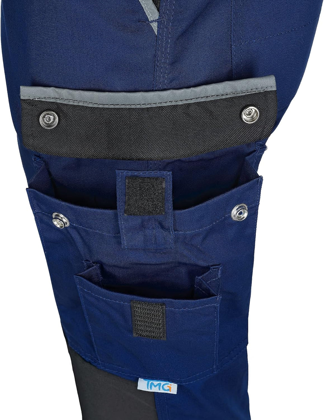 TMG | Leichte Arbeitshose für Herren, lang, ideal für Sommer, Cargohose mit Kniepolster, mit Taschen