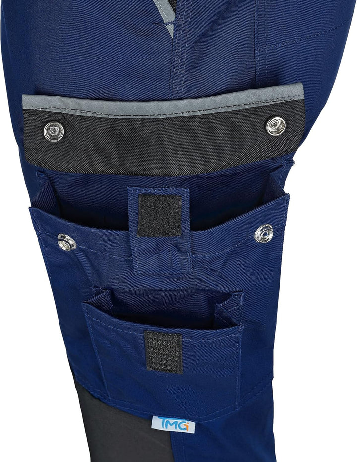 TMG | Leichte Arbeitshose für Herren, lang, ideal für Sommer, Cargohose mit Kniepolster, mit Taschen