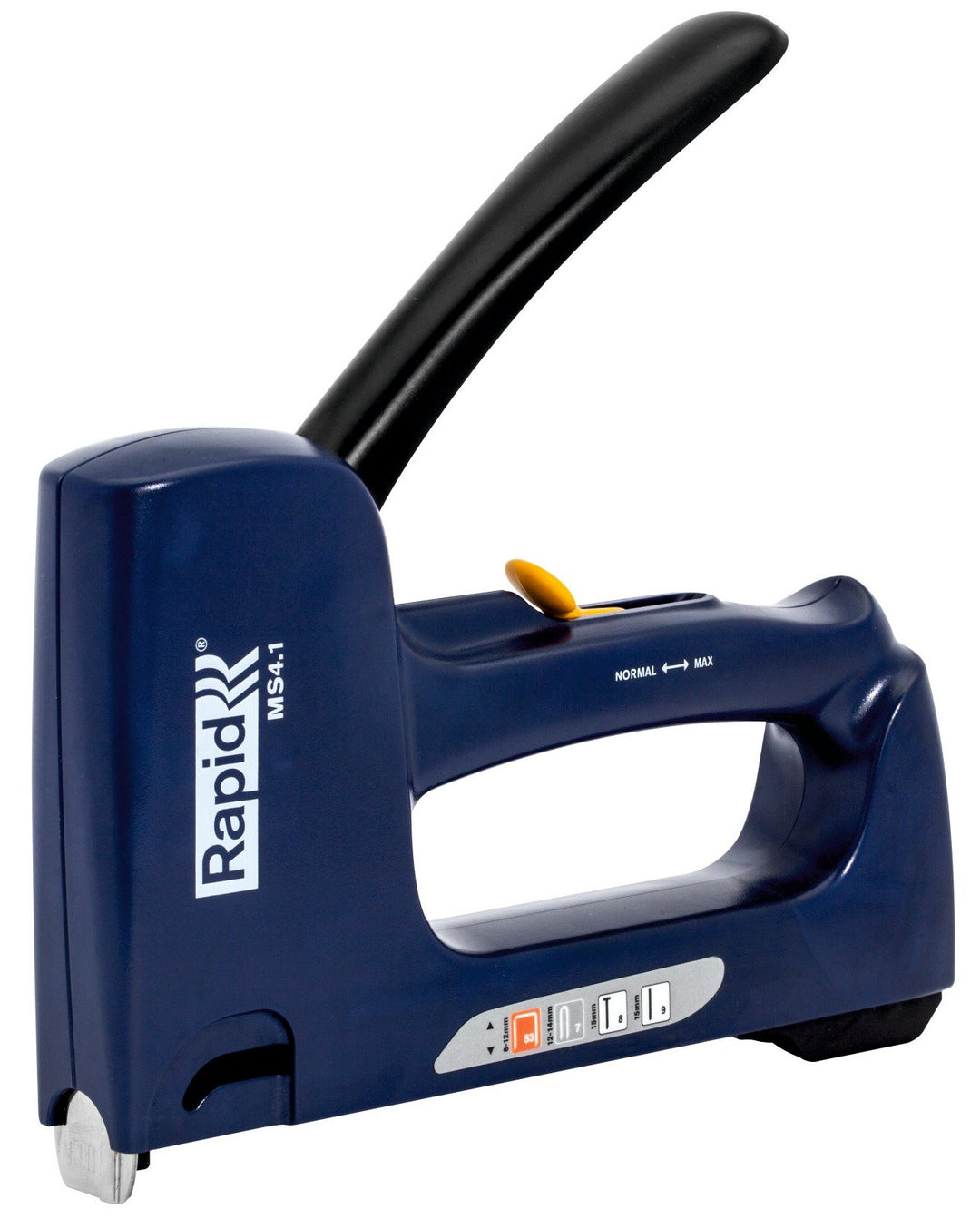 Rapid Handtacker MS4.1, Tacker für Holz und Stoffe, 4in1, für Klammern, Kabelklammern, Nägel und Sti