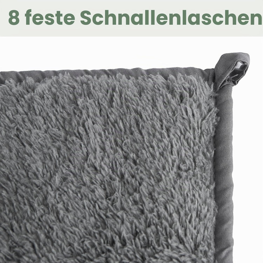 Good Nite Gewichtsdecke 4 kg Weighted Blanket Schwere Decke zum Schlafen Erwachsene Grau 125 x 150 c