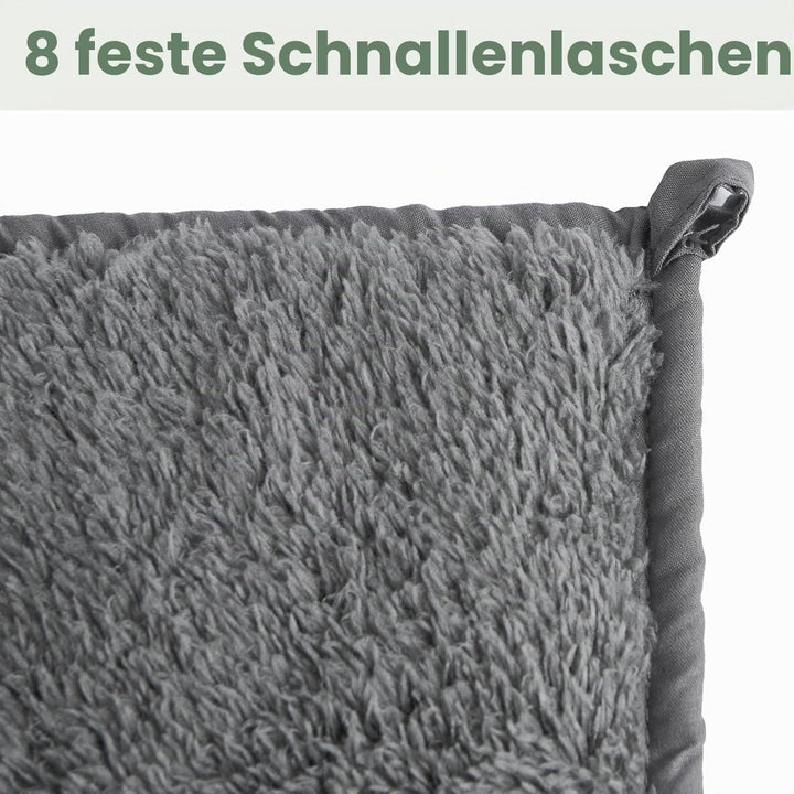 Good Nite Gewichtsdecke 8 kg Weighted Blanket Schwere Decke zum Schlafen Erwachsene Grau 150 x 200 c